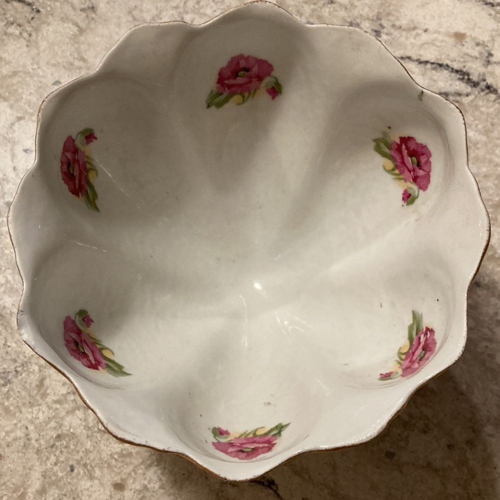 Antique bone china bowl